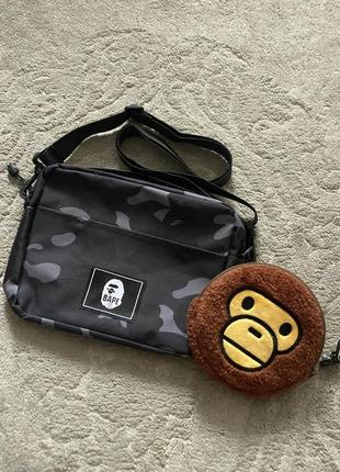Сумка через плече bape | bape | мессенджер бейп