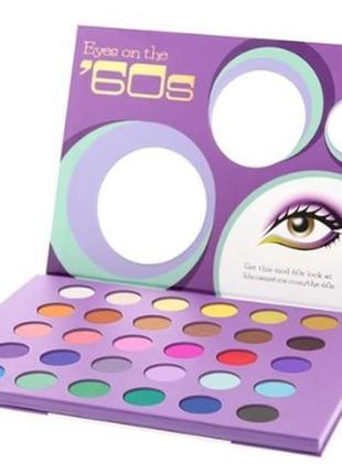 Bhcosmetics eyes on the '60s eyeshadow palette  палитра теней в стиле 60-х.