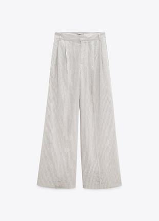 Штани брюки з защіпами zara палаццо5 фото