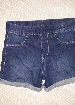 Стрейчевые, джинсовые шорты h&amp;m на 4-5 лет