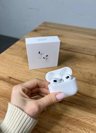 Премиум качество • беспроводные наушники bluetooth в стиле apple airpods 3 full • чехол в подарок!4 фото