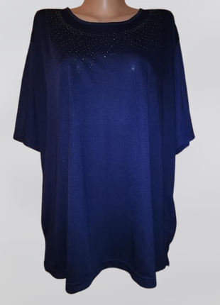 💙💙💙красивая женская трикотажная футболка, блузка со стразами made in vietnam💙💙💙