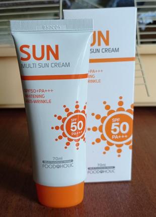 Сонцезахисний крем для обличчя та тіла food a holic multi sun cream spf 50+/pa