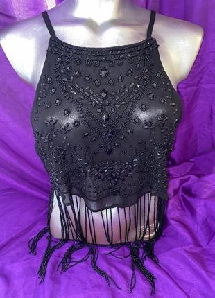 Топ бісер шифон м бренд lace&beads
