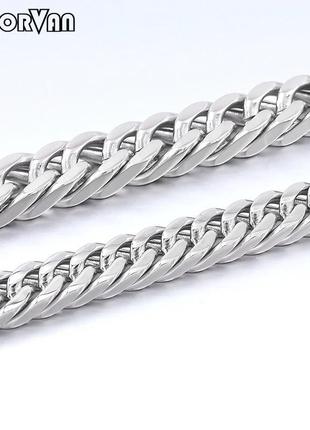 Браслет  из нержавеющей стали moorvan  8 мм  длинна 20 см5 фото