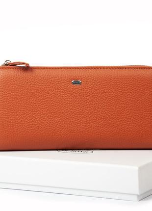 Гаманець шкіряний жіночий classic dr. bond wn-23-21 orange