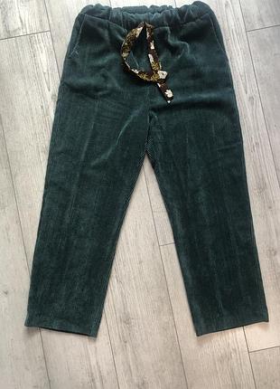 Широкие вельветовые брюки