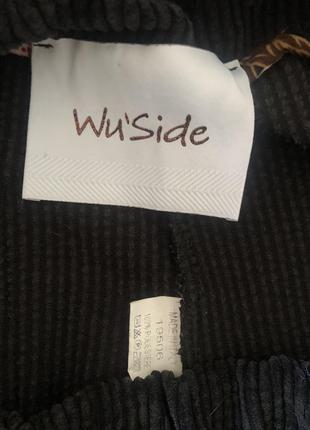 Широкие вельветовые брюки