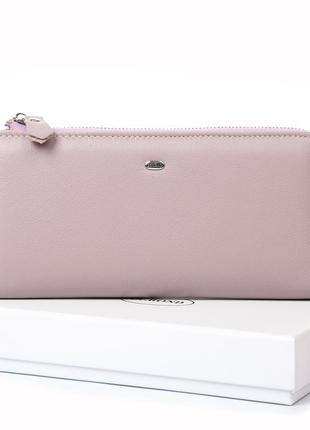 Гаманець шкіряний жіночий classic dr. bond wn-23-21 pink-purple