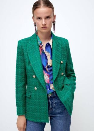 Твідовий блейзер zara