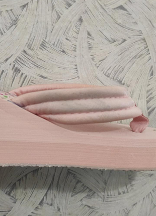 Вьетнамки женские розовые на танкетке б407 уценка7 фото