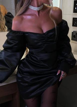 Вечернее коктейльное платье чёрное, s, xs4 фото