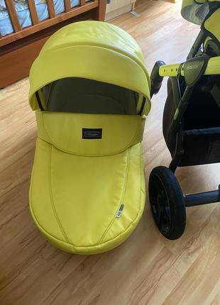 Коляска 2в1 mioobaby zoom black edition lime