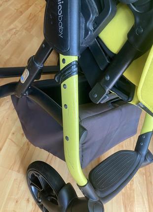 Коляска 2в1 mioobaby zoom black edition lime
