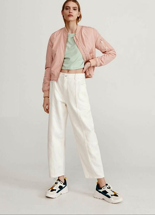 Куртка, бомбер, miss selfridge, размер s, eur 36, u9 8, розовый, пудра.