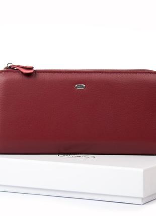 Гаманець шкіряний жіночий classic dr. bond wn-23-21 wine-red