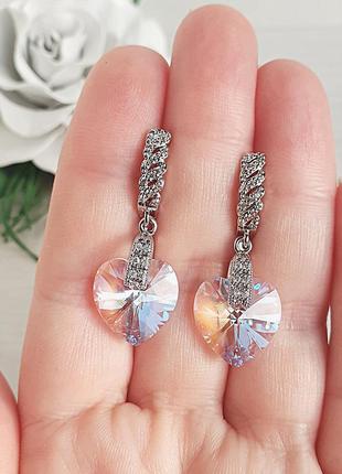Сережки swarovski