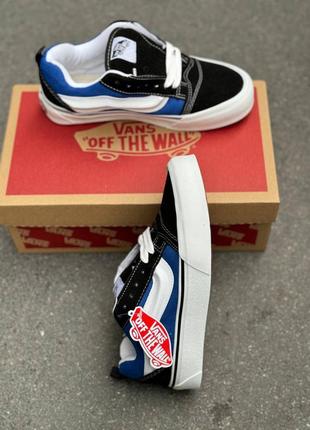 Кеды синие vans knu-skool navy white2 фото