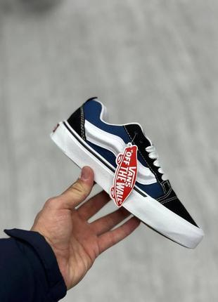 Кеды синие vans knu-skool navy white4 фото