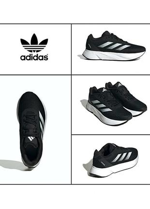 Легкие женские кроссовки из сетчатой ​​ткани моносетки adidas duramo sl wide running shoes ig0310 черные белые текстильные сникерсы беговые летние