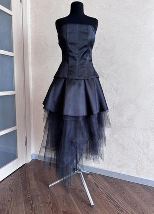 Готична чорна сукня спідниця з фатину венздей