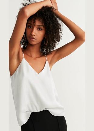 Белая маечка mango m