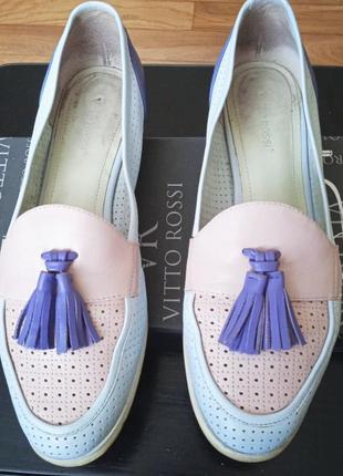 Лоферы кожа