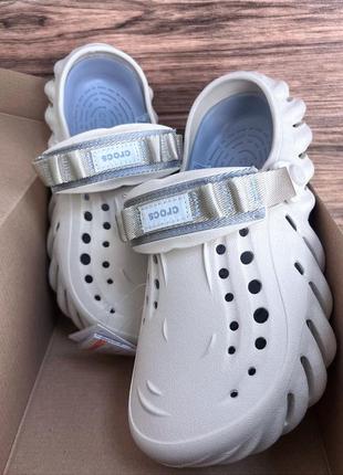 Крокси сабо echo clog beige беж лідер продажів
