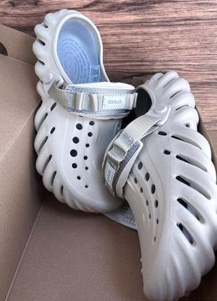 Крокси сабо echo clog beige беж лідер продажів2 фото