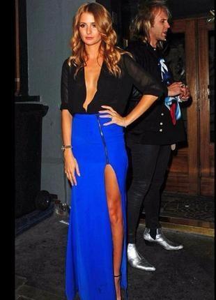 Невероятная юбка макси с разрезом модного английского бренда millie mackintosh.
