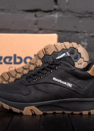 Чоловічі зимові шкіряні кросівки reebok