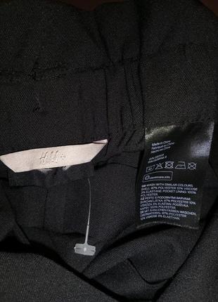 Стрейч,звужені,чорні штани з поясом,висока посадка,великого розміру,з нюансом,h&m8 фото