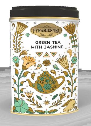 Вкусный зеленый чай с жасмином рассыпной рyramids tea green tea with ...