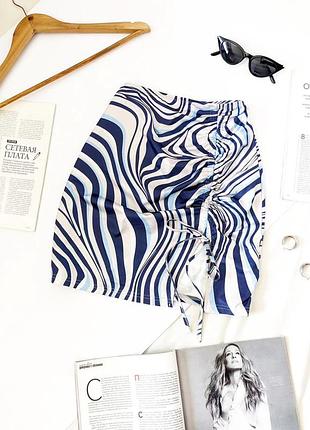 Стильна спідниця/юбка/юбка з розрізом😈 в актуальний принт shein, на р. s/m 💔