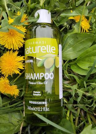 Шампунь для сухих и поврежденных волос с оливой naturelle farmasi 1108205