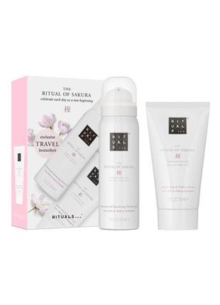Подарунковий набір для душу rituals the ritual of sakura mini travel set "kg"