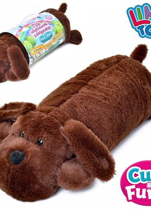 Животное m 5793 ua собака, плюш, мягкая игрушка, карт. обертка, 18-45-11 см.