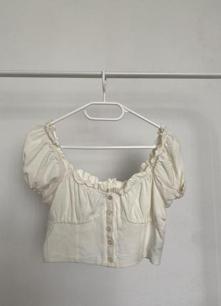 Лляний топ h&m