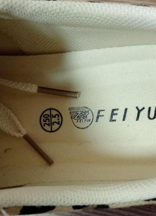 Кеды леопардовый принт