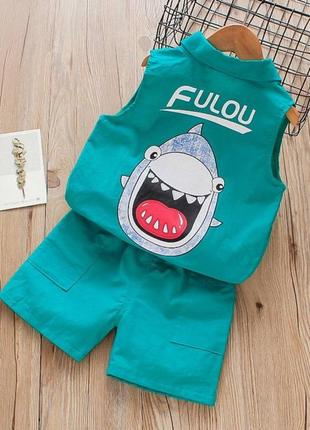 Костюм на лето fulou зеленый