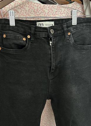 Черные джинсы скини skinny zara 38 размер3 фото