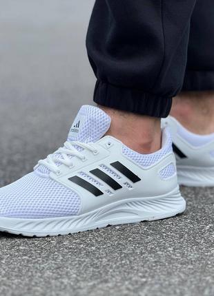 Кроссовки мужские adidas, сетка, белые