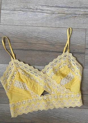 Роскошный топ прошва🌸topshop xs/s🧡