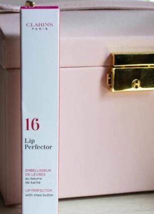Clarins lip perfector увлажняющий блеск для губ, 16🌸