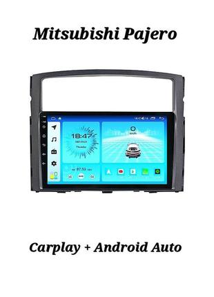 Магнітола android mitsubishi pajero 2006+, 2/32, 4 ядра, carplay + рамка!