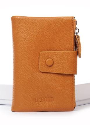 Гаманець шкіряний жіночий classic dr. bond wn-23-19 yellow