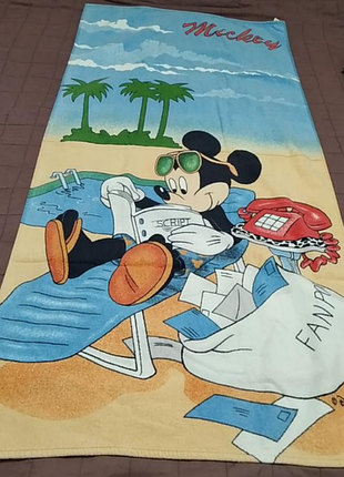 Пляжное махровое полотенце хлопок