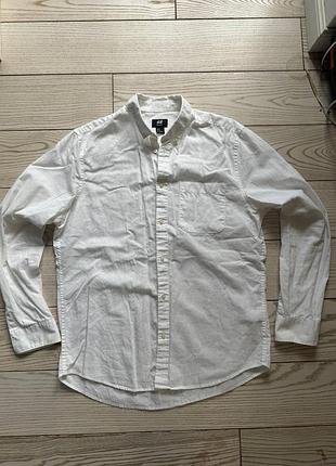 Льняная рубашка h&amp;m