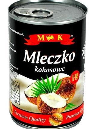 Кокосове молоко жирністю 17-19% m&k 400мл, mleczko kokosove