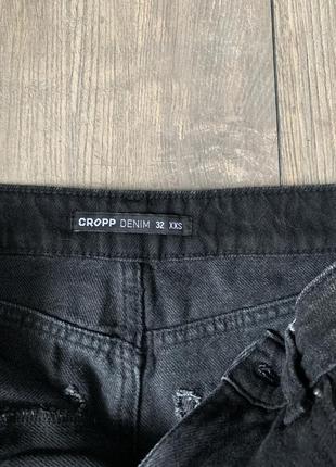 Чорні класичні джинси прямого крою2 фото